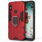 PC + TPU Shockproof Protective Case for Xiaomi Redmi 6 Pro / MI A2 lite, with Magnetic Ring Holder (Red) - 1