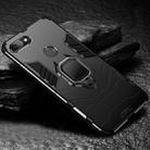 PC + TPU Shockproof Protective Case with Magnetic Ring Holder for Xiaomi Mi 8 Lite (Black) - 1