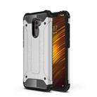 Diamond Armor PC + TPU Heat Dissipation Protective Case  for Xiaomi Pocophone F1 (Silver) - 1