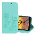 Rose Embossed Horizontal Flip PU Leather Case for Xiaomi Pocophone F1 , with Holder & Card Slots & Wallet(Green) - 1