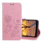 Rose Embossed Horizontal Flip PU Leather Case for Xiaomi Pocophone F1 , with Holder & Card Slots & Wallet(Rose Gold) - 1