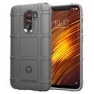 Full Coverage Shockproof TPU Case for Xiaomi Pocophone F1 (Grey) - 1