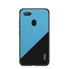 MOFI Shockproof TPU + PC + Cloth Pasted Case for Xiaomi Mi 8 Lite (Blue) - 1