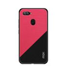 MOFI Shockproof TPU + PC + Cloth Pasted Case for Xiaomi Mi 8 Lite (Red) - 1