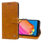 Business Style Oil Wax Texture Horizontal Flip Leather Case for Xiaomi Redmi Note 6 Pro, with Holder & Card Slots & Wallet(Light Brown) - 1