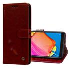 Business Style Oil Wax Texture Horizontal Flip Leather Case for Xiaomi Redmi Note 6 Pro, with Holder & Card Slots & Wallet(Red) - 1