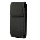 Universal Hanging Waist Oxford Cloth Case for 6.4-6.5 inch Mobile Phones, with Carabiner(Black) - 1