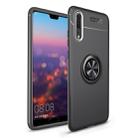 lenuo Shockproof TPU Case for Xiaomi Redmi Note 6 Pro, with Invisible Holder (Black) - 1