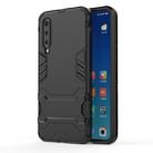 Shockproof PC + TPU Case for Xiaomi Mi 9 SE, with Holder(Black) - 1