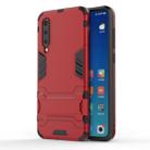 Shockproof PC + TPU Case for Xiaomi Mi 9 SE, with Holder(Red) - 1