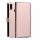 DZGOGO MILO Series PC + PU Horizontal Flip Leather Case for Xiaomi Redmi 7 / Redmi Y3, with Holder & Card Slot & Wallet(Rose Gold) - 1