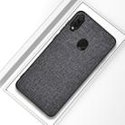 Shockproof Cloth Texture PC+ TPU Protective Case for Xiaomi Redmi Note 7 (Grey) - 1