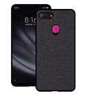 Shockproof Cloth Texture PC+ TPU Protective Case for Xiaomi Mi 8 Lite(Black) - 1