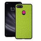 Shockproof Cloth Texture PC+ TPU Protective Case for Xiaomi Mi 8 Lite(Green) - 1