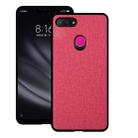 Shockproof Cloth Texture PC+ TPU Protective Case for Xiaomi Mi 8 Lite(Red) - 1