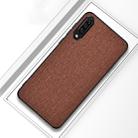 Shockproof Cloth Texture PC+ TPU Protective Case for Xiaomi Mi 9(Brown) - 1