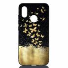 Gold Butterfly Painted Pattern Soft TPU Case for Xiaomi Mi 8 - 1