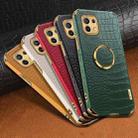 For Xiaomi Mi 11 6D Electroplated TPU Crocodile Pattern Magnetic Leather Case with Ring Holder (Black) - 8