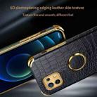 For Xiaomi Mi 11 6D Electroplated TPU Crocodile Pattern Magnetic Leather Case with Ring Holder (Green) - 7