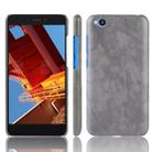 Shockproof Litchi Texture PC + PU Protective Case for Xiaomi Redmi Go (Grey) - 1