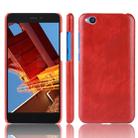 Shockproof Litchi Texture PC + PU Protective Case for Xiaomi Redmi Go (Red) - 1