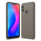 Brushed Texture Carbon Fiber Shockproof TPU Case for Xiaomi Redmi 6 Pro / Mi A2 Lite(Grey) - 1