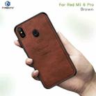 PINWUYO Shockproof Waterproof Full Coverage PC + TPU + Skin Protective Case for Xiaomi Redmi 6 Pro(Brown) - 2