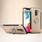 Anti-fall Car Magnetic Case with 360 Degree Rotating Armor Ring for Xiaomi Pocophone F1(Gold) - 1