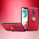 Anti-fall Car Magnetic Case with 360 Degree Rotating Armor Ring for Xiaomi Pocophone F1(Red) - 1