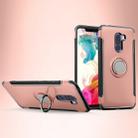 Anti-fall Car Magnetic Case with 360 Degree Rotating Armor Ring for Xiaomi Pocophone F1(Rose Gold) - 1