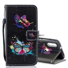 Colored Butterfly Pattern Horizontal Flip Leather Case for Xiaomi Mi Play, with Holder & Card Slots & Wallet - 1