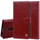 Business Style Oil Wax Texture Horizontal Flip Leather Case for Xiaomi Redmi K20 / K20 Pro, with Holder & Card Slots & Wallet (Red) - 1