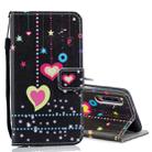 Colored Heart Pattern Horizontal Flip Leather Case for Xiaomi Mi 9, with Holder & Card Slots & Wallet - 1