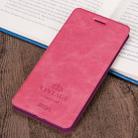 MOFI Crazy Horse Texture Horizontal Flip PU Leather Case for Xiaomi Pocophone F1, with Holder & Card Slot (Magenta) - 1