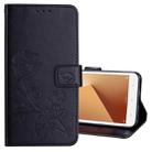 For Xiaomi Redmi Note 5A Low allocation (no fingerprint holes) Rose Embossed Horizontal Flip Environmental PU Leather Case with Holder & Card Slots & Wallet(Black) - 1