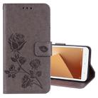 For Xiaomi Redmi Note 5A Low allocation (no fingerprint holes) Rose Embossed Horizontal Flip Environmental PU Leather Case with Holder & Card Slots & Wallet(Grey) - 1