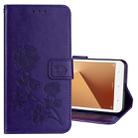 For Xiaomi Redmi Note 5A Low allocation (no fingerprint holes) Rose Embossed Horizontal Flip Environmental PU Leather Case with Holder & Card Slots & Wallet(Purple) - 1