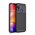 Carbon Fiber Texture Shockproof TPU Case for Xiaomi Redmi Note 7 (Black) - 1