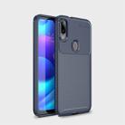 Carbon Fiber Texture Shockproof TPU Case for Xiaomi Play (Blue) - 1