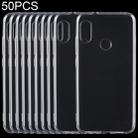 50 PCS Shockproof TPU Protective Back Case for Xiaomi Redmi 6 Pro / A2 Lite(Transparent) - 1