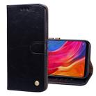 Business Style Oil Wax Texture Horizontal Flip Leather Case for Xiaomi Mi 8, with Holder & Card Slots & Wallet (Black) - 1
