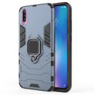 PC + TPU Shockproof Protective Case with Magnetic Ring Holder for Xiaomi Mi 9(Navy Blue) - 1