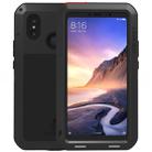 LOVE MEI Powerful Dustproof Shockproof Splashproof Metal + Silicone Combination Case for Xiaomi Mi Max 3 (Black) - 1