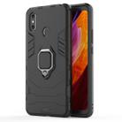 PC + TPU Shockproof Protective Case with Magnetic Ring Holder for Xiaomi Mi Max 3(Black) - 1