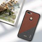 MOFI Honors Series Full Coverage TPU + PC + Cloth Pasted Case for Xiaomi Redmi 6 (Brown) - 1