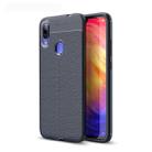 Litchi Texture TPU Shockproof Case for Xiamo Redmi Note 7 / Redmi Note 7 Pro(Navy Blue) - 1