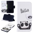 Colored Drawing Hello Panda Pattern Horizontal Flip Leather Case for Xiaomi Redmi Note 7 / Redmi Note 7 Pro, with Holder & Card Slots & Wallet - 1