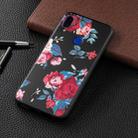 Embossed Painted Red Flower Pattern TPU Case for Xiaomi Redmi Note 7 / Redmi Note 7 Pro - 1