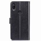 Lucky Clover Pressed Flowers Pattern Leather Case for Xiaomi Play, with Holder & Card Slots & Wallet & Hand Strap (Black) - 2