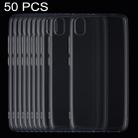 50 PCS 0.75mm Ultrathin Transparent TPU Soft Protective Case for Xiaomi Redmi 7A - 1